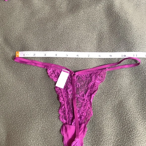 Victoria’s Secret Very Sexy purple lace set. Never worn. Bra is 34A. Panties M. - Picture 8 of 10